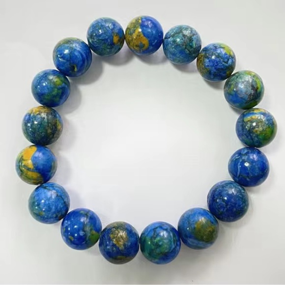 Azurite gemstone bracelet - Picture 6 of 7